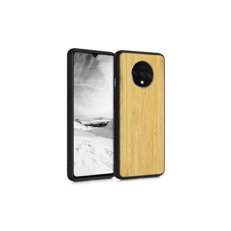 Husa pentru OnePlus 7T, Lemn, Maro, 50804.24