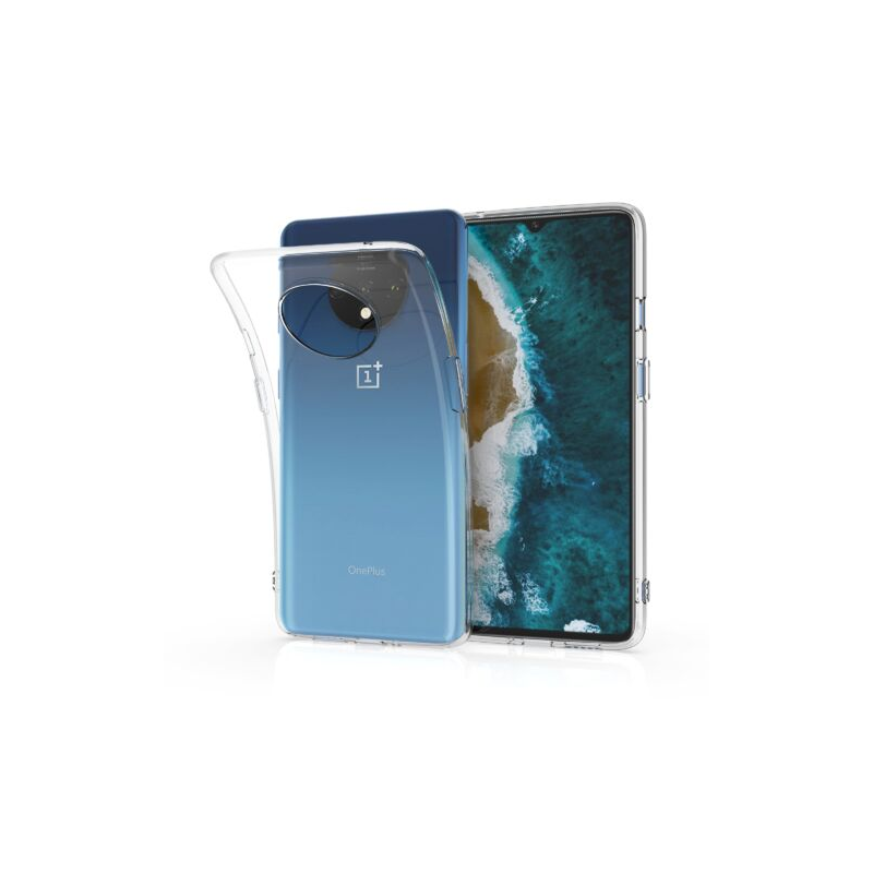 Husa pentru OnePlus 7T, Silicon, Transparent, 53893.03