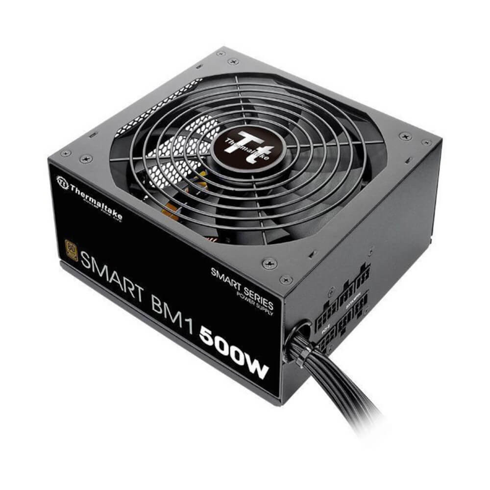 Sursa modulara Thermaltake Smart BM1, 500 W, 80 + Bronze, PFC Active, Eficienta 88%, Single rail, Ventilator 140mm