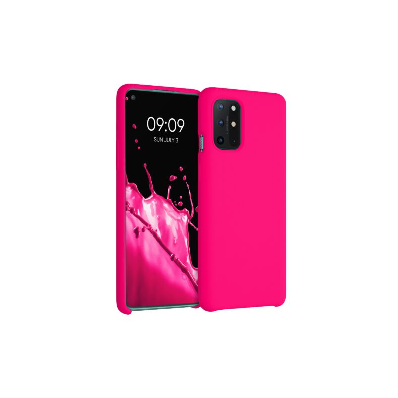 Husa pentru OnePlus 8T, Silicon, Roz, 53683.77