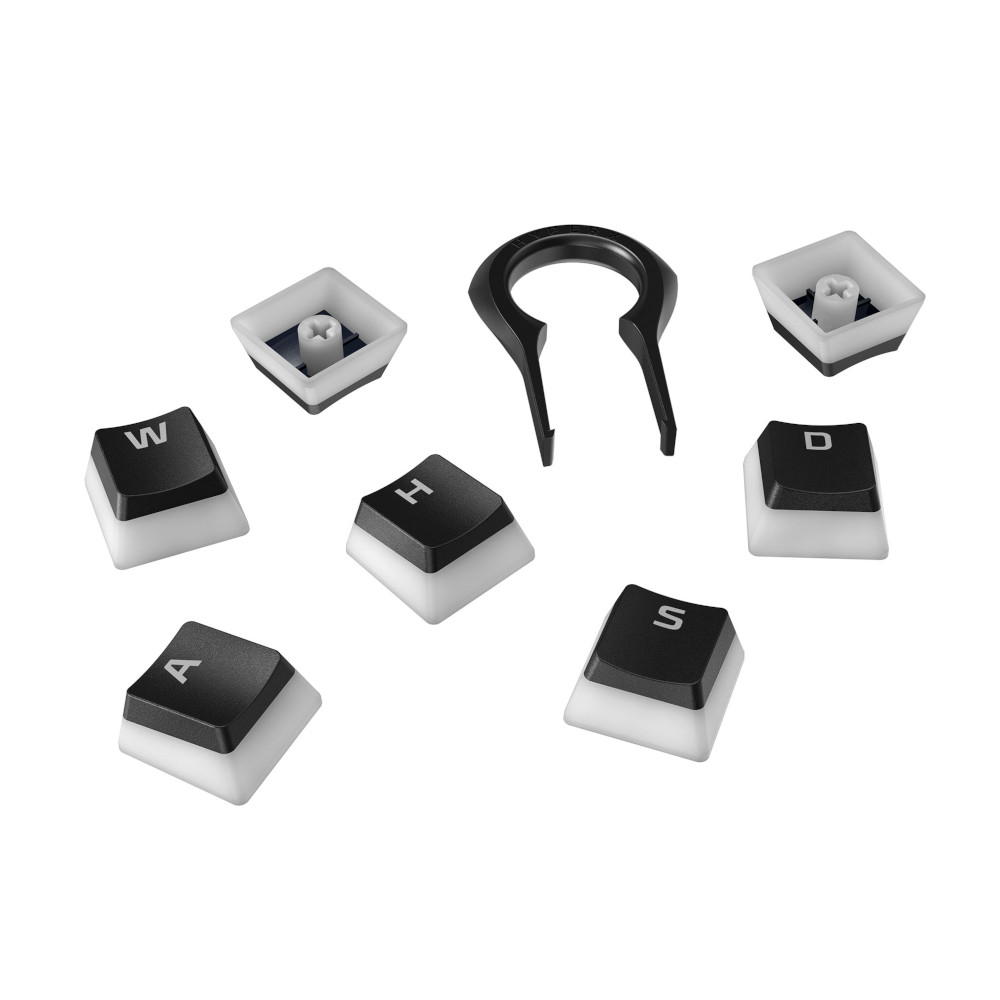 Kit Butoane Tastatura HyperX Pudding HKCPXP-BK-US/G,  Black PBT, Layout US