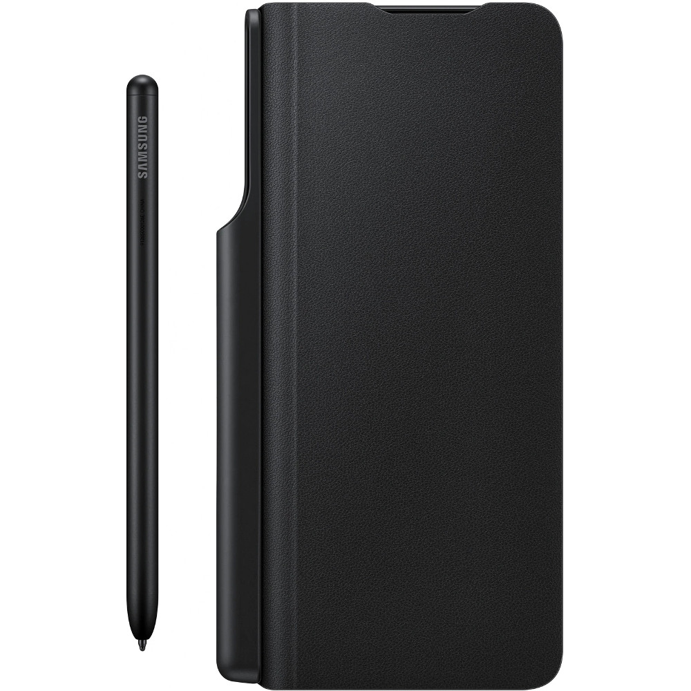 Husa de protectie Samsung Flip Cover cu S-Pen pentru Samsung Galaxy Z Fold3 5G, Negru