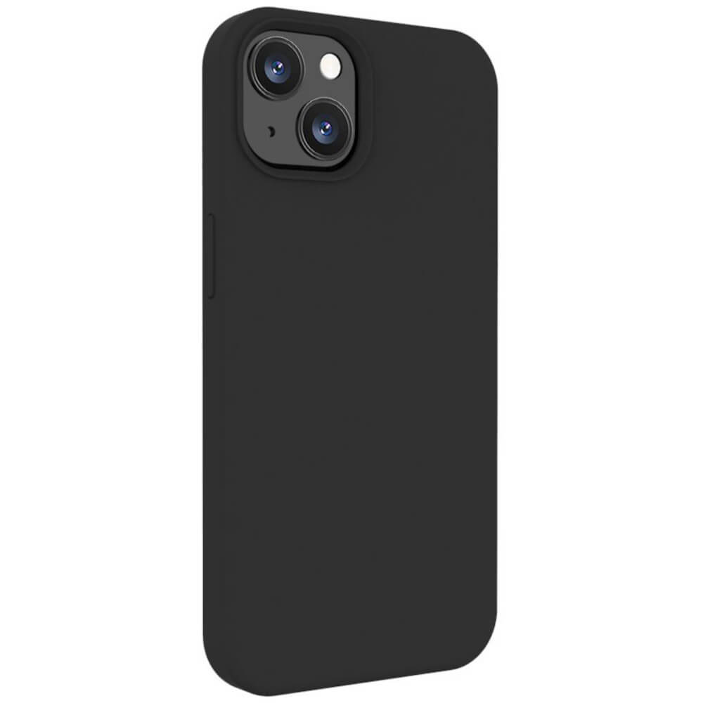 Husa de protectie Lemontti LHLSI13BK, Liquid Silicon pentru iPhone 13, Negru