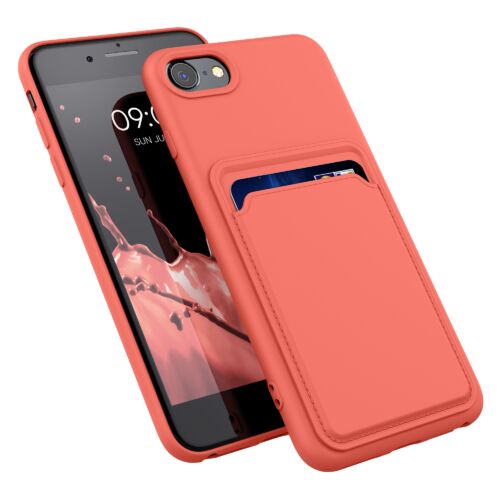 Husa Kwmobile pentru Apple iPhone 8/iPhone 7/iPhone SE 2, Silicon, Coral, 55117.76