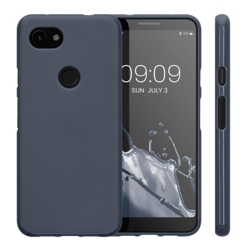 Husa Kwmobile pentru Google Pixel 3a, Silicon, Albastru, 47590.186