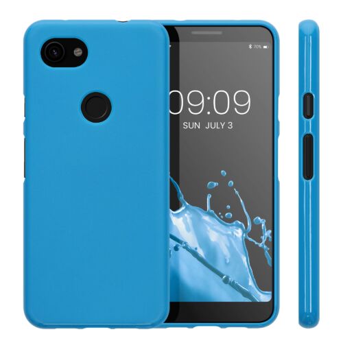 Husa Kwmobile pentru Google Pixel 3a, Silicon, Albastru, 47590.224