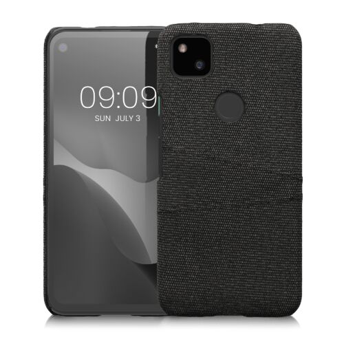 Husa Kwmobile pentru Google Pixel 4a, Textil, Gri, 58138.19