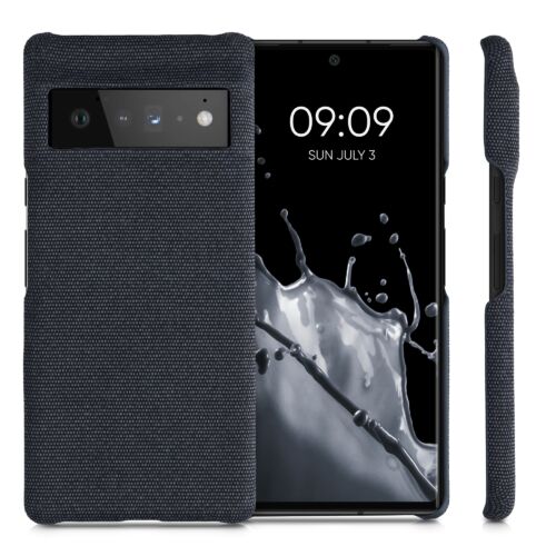 Husa Kwmobile pentru Google Pixel 6 Pro, Textil, Albastru, 57796.17