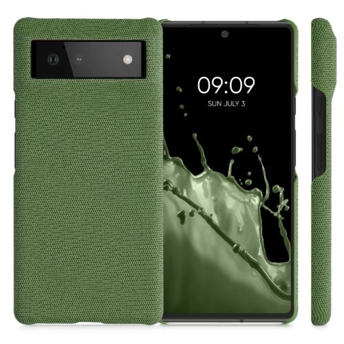 Husa Kwmobile pentru Google Pixel 6, Textil, Verde, 57795.07