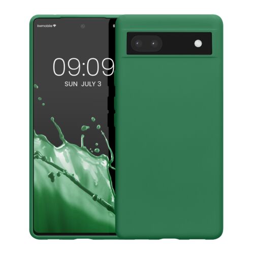 Husa Kwmobile pentru Google Pixel 6a, Silicon, Verde, 58053.227