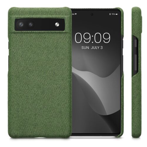 Husa Kwmobile pentru Google Pixel 6a, Textil, Verde, 57794.07