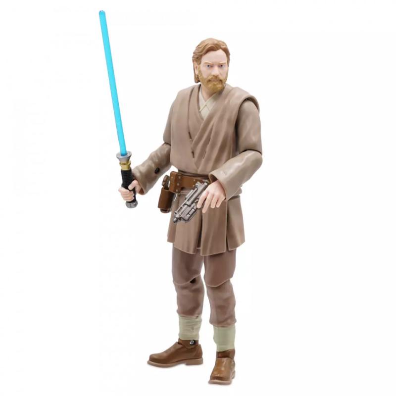 Figurina interactiva premium Obi-Wan Kenobi, Star Wars, lumini si sunete activate de miscare, 25 cm