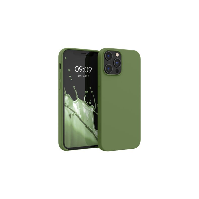 Husa pentru Apple iPhone 12 Pro Max, Silicon, Verde, 52644.179