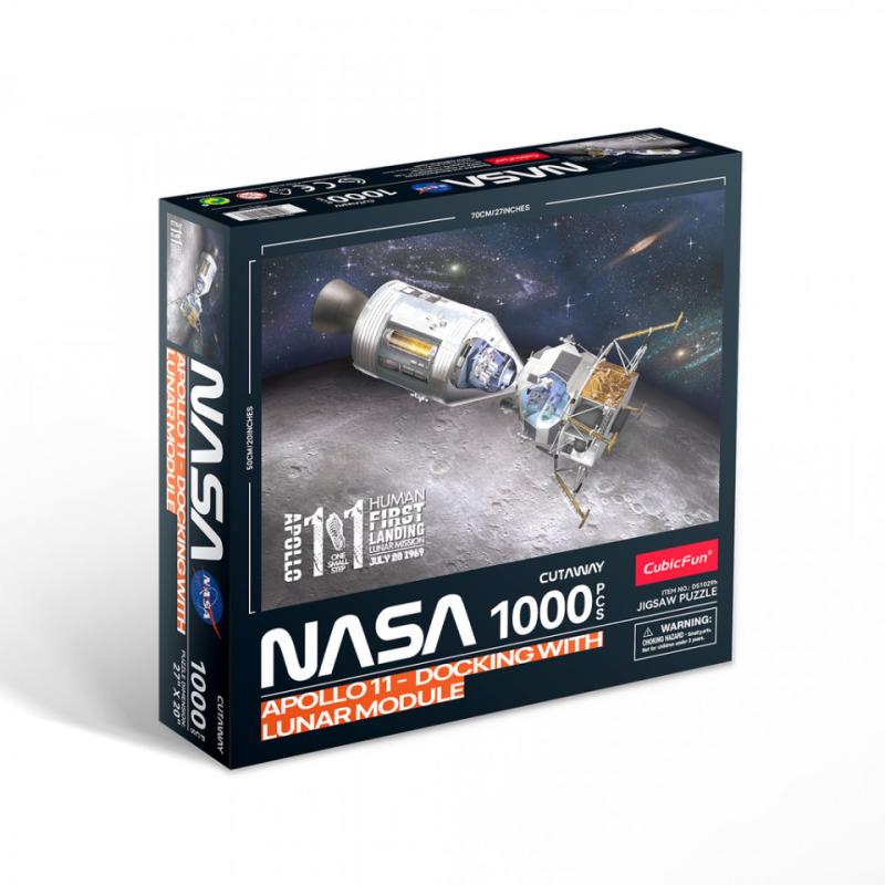 Cubic Fun - Puzzle Nasa - Modulul De Comanda Apollo 11, 1000 Piese