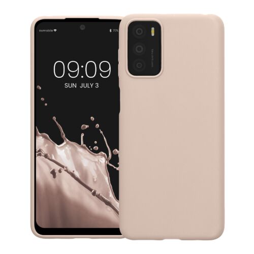 Husa Kwmobile pentru Motorola Moto G42, Silicon, Crem, 59182.225