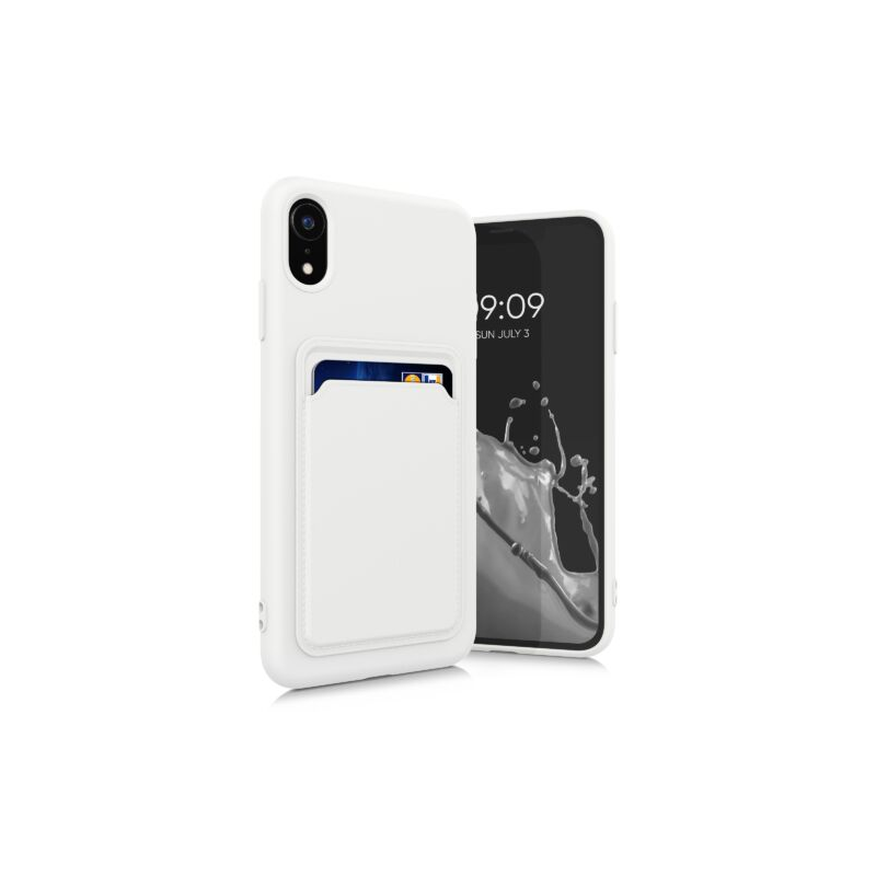 Husa pentru iPhone XR, Silicon, Alb, 55116.02