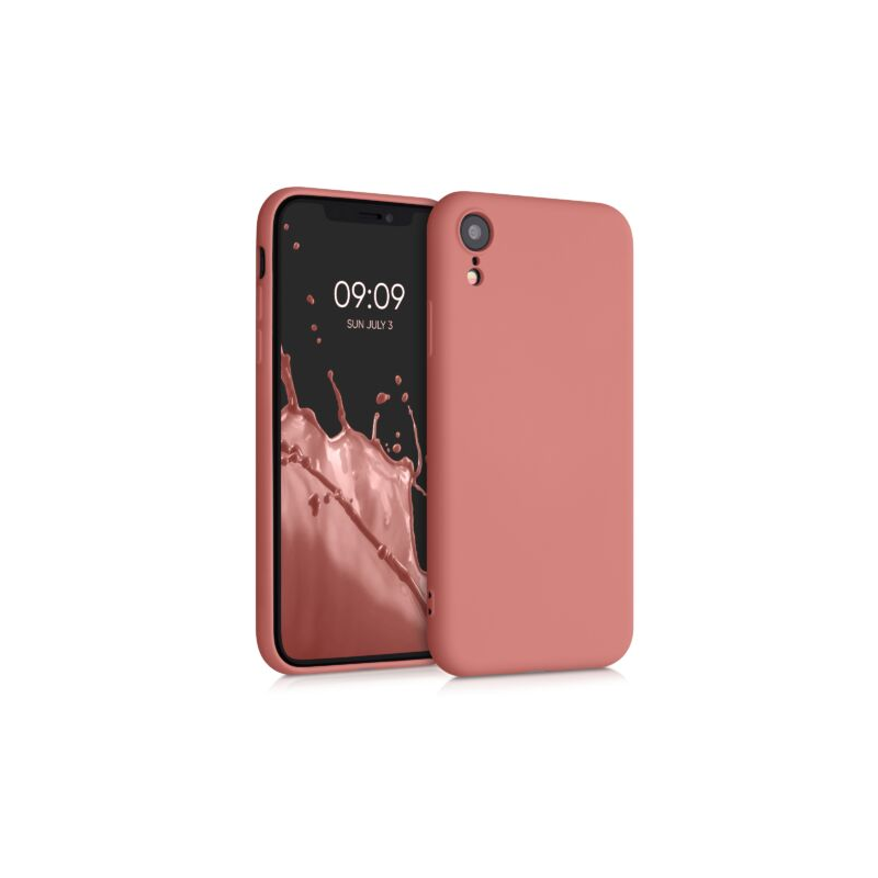 Husa pentru iPhone XR, Silicon, Rose Gold, 49983.215