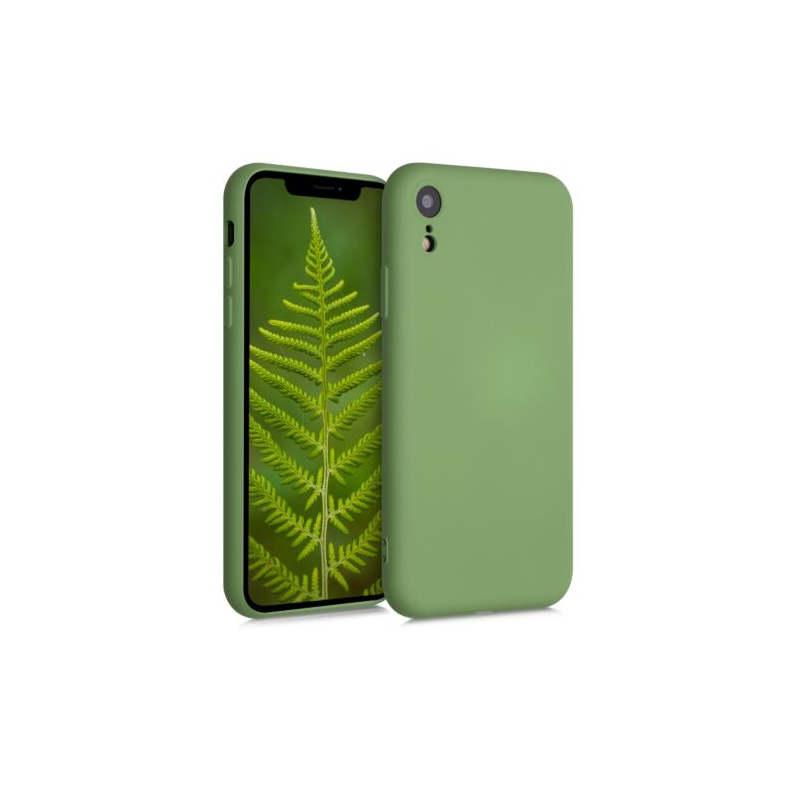 Husa pentru Apple iPhone XR, Silicon, Verde, 49983.174