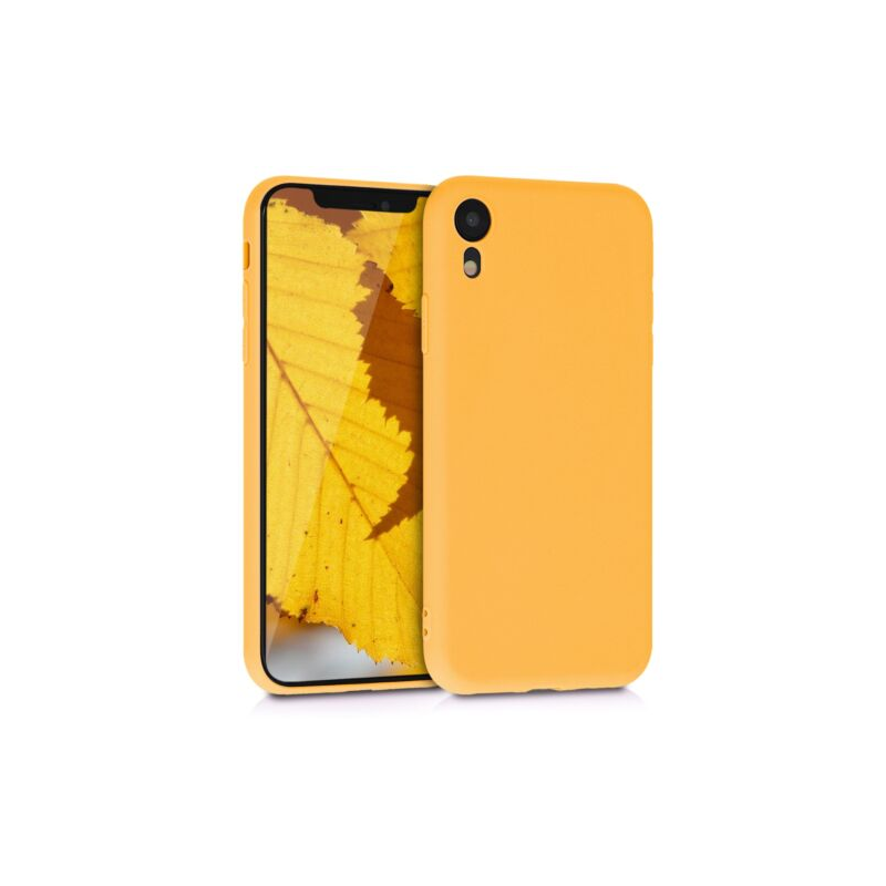 Husa pentru Apple iPhone XR, Silicon, Galben, 45907.143