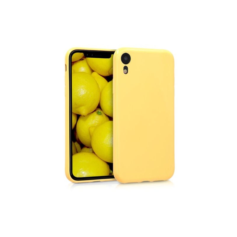 Husa pentru Apple iPhone XR, Silicon, Galben, 45907.49