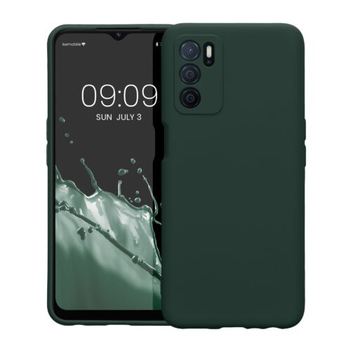 Husa Kwmobile pentru OPPO A16/A16s, Silicon, Verde, 57572.169