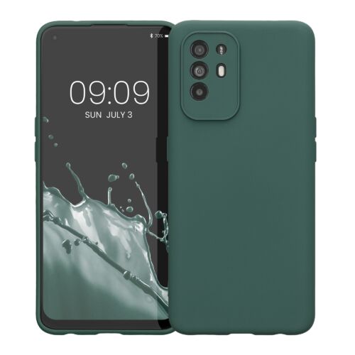 Husa Kwmobile pentru OPPO A94 5G, Silicon, Verde, 58332.169