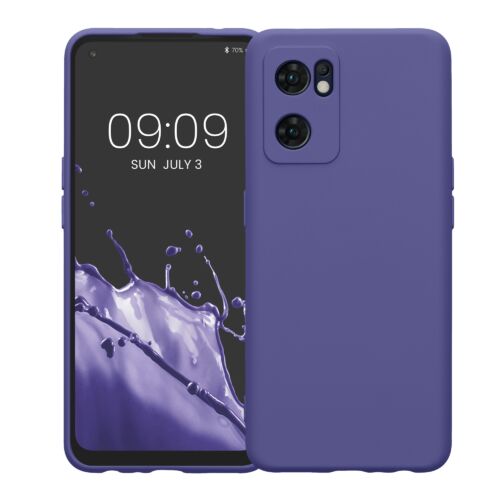 Husa Kwmobile pentru OPPO Find X5 Lite, Silicon, Albastru, 57633.234