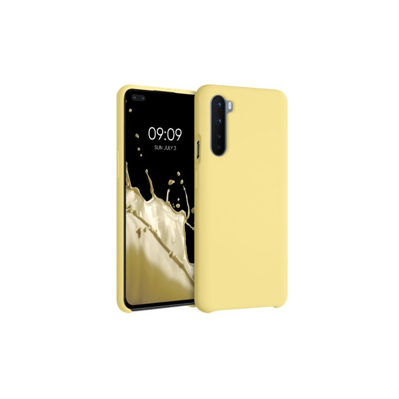 Husa pentru OnePlus Nord, Silicon, Galben, 51871.216