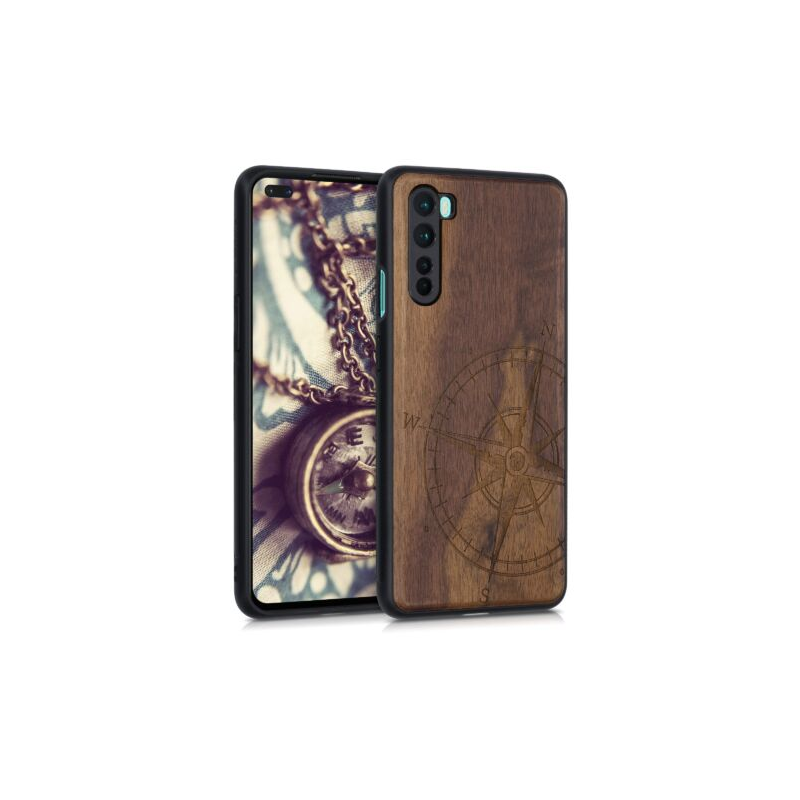 Husa pentru OnePlus Nord, Lemn, Maro, 51874.01