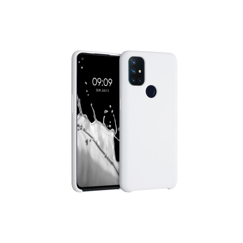 Husa pentru OnePlus Nord N10 5G, Silicon, Alb, 53890.02