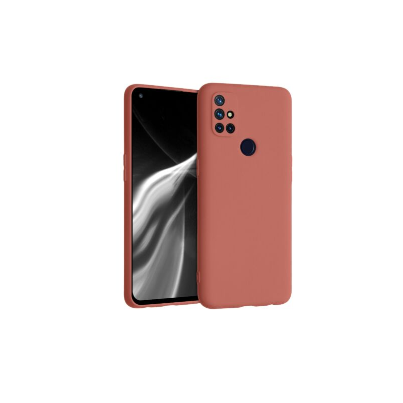 Husa pentru OnePlus Nord N10 5G, Silicon, Portocaliu, 53821.215