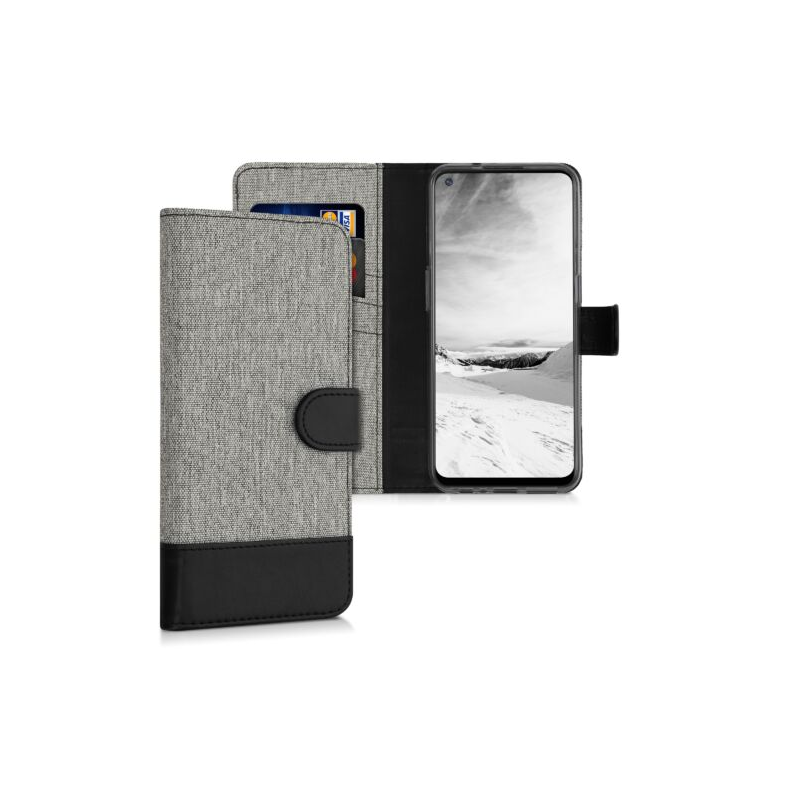 Husa pentru OnePlus Nord N100, Textil, Gri, 55808.22