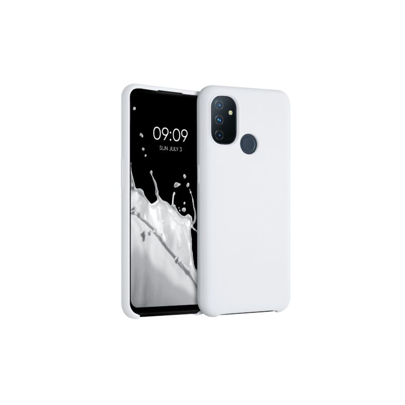 Husa pentru OnePlus Nord N100, Silicon, Alb, 53891.02