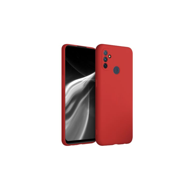 Husa pentru OnePlus Nord N100, Silicon, Rosu, 53823.09