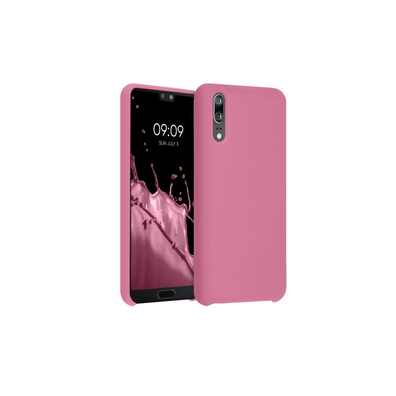 Husa pentru Huawei P20, Silicon, Roz, 45689.212