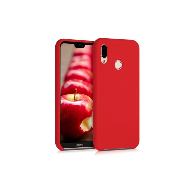 Husa pentru Huawei P20 Lite, Silicon, Rosu, 45687.51