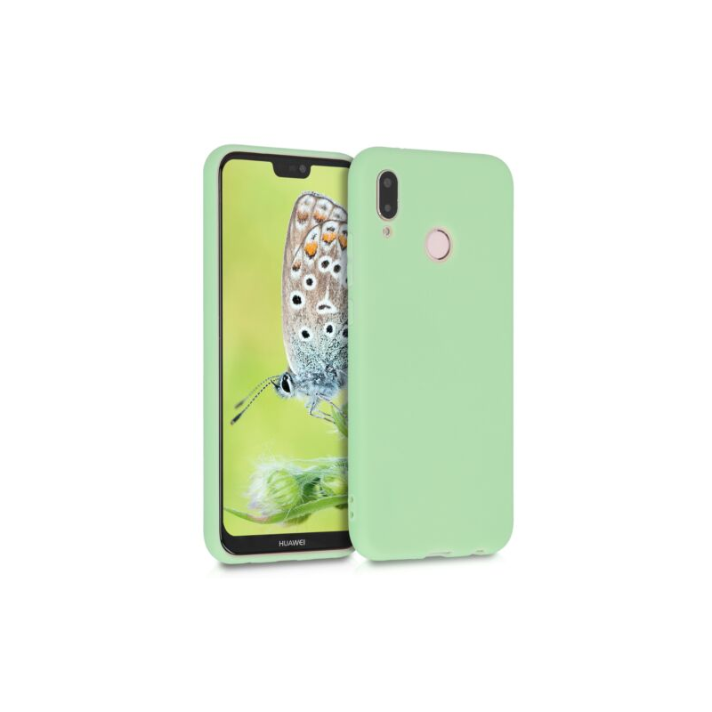 Husa pentru Huawei P20 Lite, Silicon, Verde, 44358.50