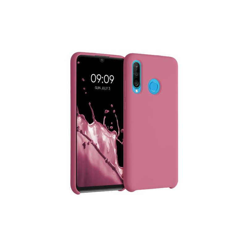 Husa pentru Huawei P30 Lite, Silicon, Roz, 47510.212