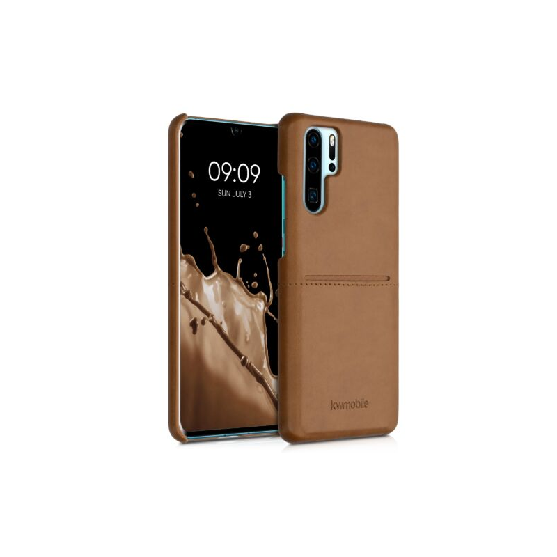 Husa pentru Huawei P30 Pro, Piele ecologica, Maro, 55360.24