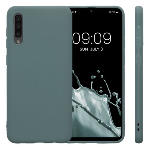 Husa Kwmobile pentru Samsung Galaxy A50, Silicon, Verde, 48054.171