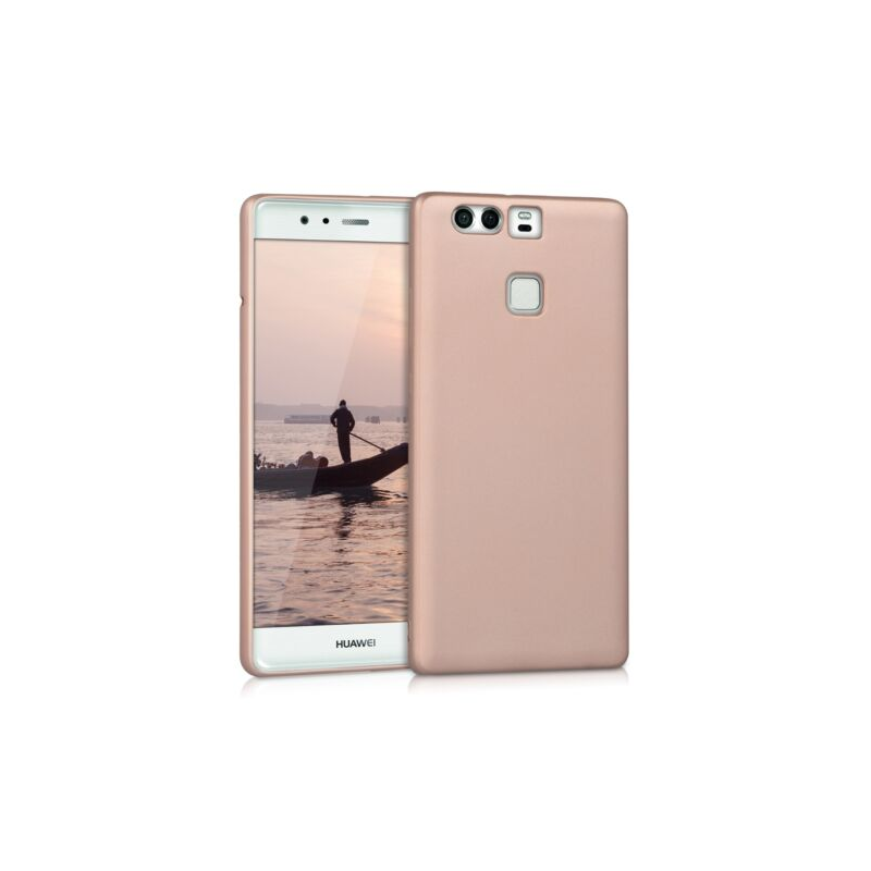 Husa pentru Huawei P9, Silicon, Rose Gold, 40438.81