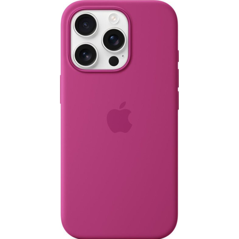 Husa de protectie Apple cu MagSafe pentru iPhone 16 Pro, Silicon, Fuchsia