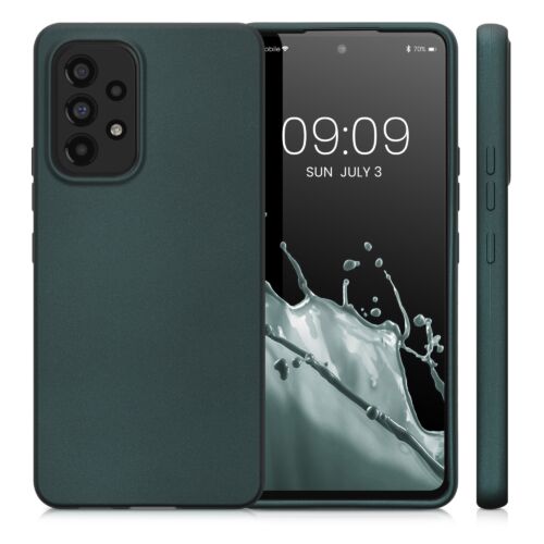 Husa Kwmobile pentru Samsung Galaxy A53 5G, Silicon, Verde, 57958.14