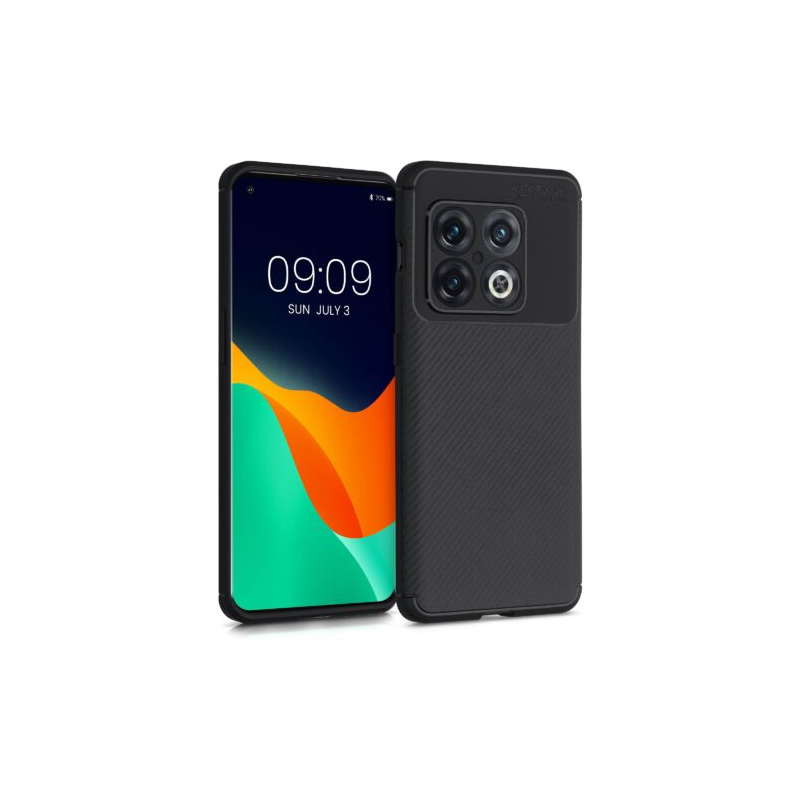 Husa Kwmobile pentru OnePlus 10 Pro, Silicon, Negru, 57250.01