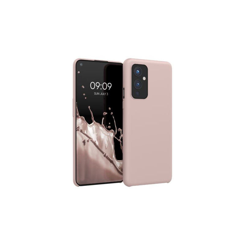 Husa Kwmobile pentru OnePlus 9, Silicon, Roz, 56040.10