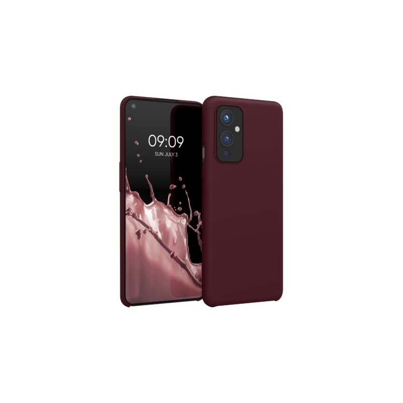 Husa Kwmobile pentru OnePlus 9, Silicon, Rosu, 56040.190