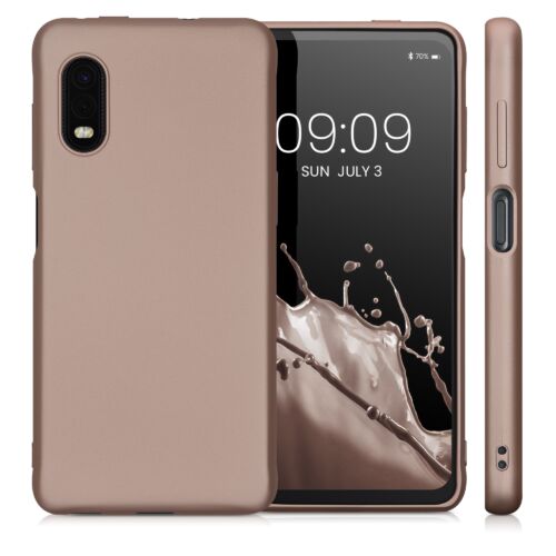 Husa Kwmobile pentru Samsung Galaxy Xcover Pro, Silicon, Rose Gold, 57529.31