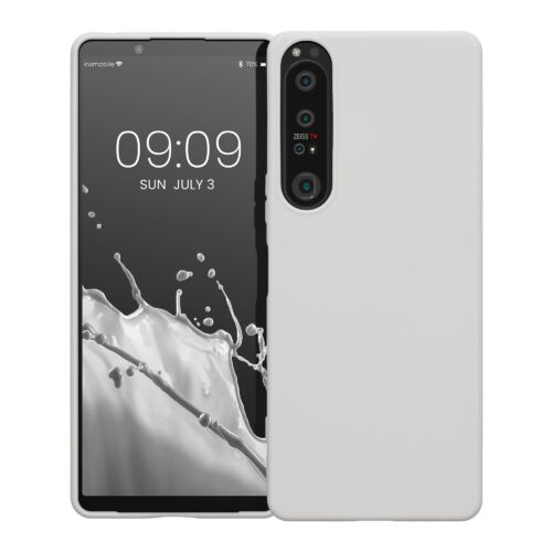 Husa Kwmobile pentru Sony Xperia 1 IV, Silicon, Alb, 58661.48