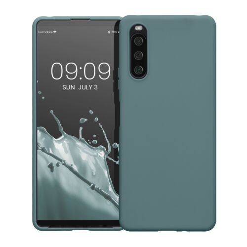 Husa Kwmobile pentru Sony Xperia 10 IV, Silicon, Verde, 57800.207