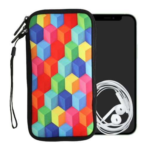 Husa Universala Kwmobile marime XL - 6,8 inch, Neopren, Multicolor, 30226.4.31